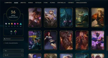 Bronze 1 com 55 Champs e 36 Skins +2 Prestigios