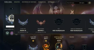 Bronze 1 com 55 Champs e 36 Skins +2 Prestigios