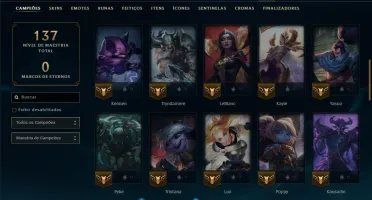 Bronze 1 com 55 Champs e 36 Skins +2 Prestigios