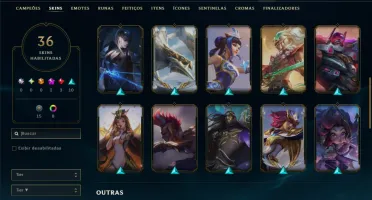 Bronze 1 com 55 Champs e 36 Skins +2 Prestigios