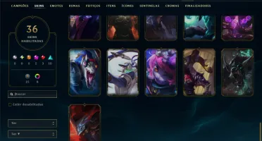 Bronze 1 com 55 Champs e 36 Skins +2 Prestigios