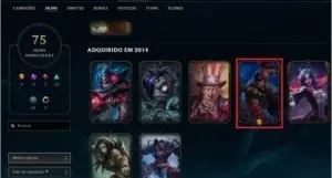 CONTA PLATINA 2 79 SKINS 2 ULTIMATE
