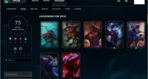 CONTA PLATINA 2 79 SKINS 2 ULTIMATE
