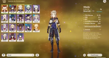 GENSHIN IMPACT AR 39 / NA - KLEE, MONA & ALBEDO + 14 ARMAS