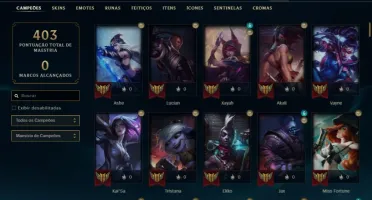 Conta Ouro 4 Com Twitch medieval + Warwick Selvagem (raras)