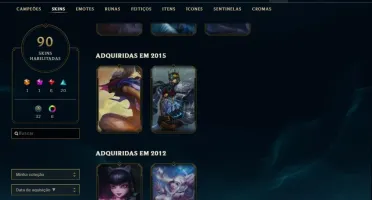 Conta Ouro 4 Com Twitch medieval + Warwick Selvagem (raras)