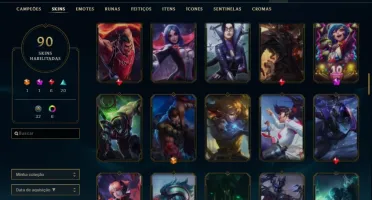 Conta Ouro 4 Com Twitch medieval + Warwick Selvagem (raras)