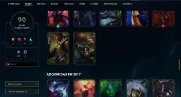 Conta Ouro 4 Com Twitch medieval + Warwick Selvagem (raras)