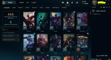 Conta lol Ex-Gold desde 2014 - 107 skins - 160 ícones
