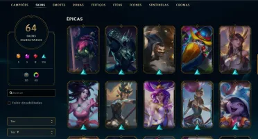 CONTA DIAMANTE IV COM ÓTIMAS SKINS