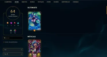 CONTA DIAMANTE IV COM ÓTIMAS SKINS