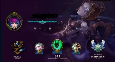 conta league of legends d5