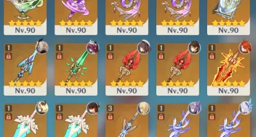 38x 5-Star + Lumine + Signature 5-Star | 45x Weapons 5-Star