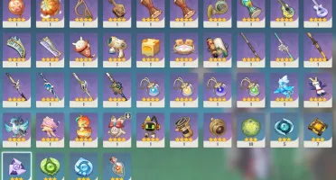 38x 5-Star + Lumine + Signature 5-Star | 45x Weapons 5-Star