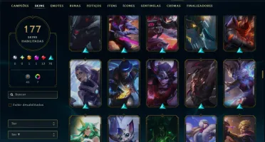 Unranked com 155 Champs e 177 Skins ( ADC / JG )