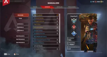 Conta apex Legends Com Kunai Herança wraith + 8 lendarias