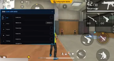 Painel EVU CORE - Free Fire (Aimbot / ESP / Radar