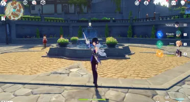 AR27 - Yelan com Aqua Simulacra + Jean + Espinha Cel.