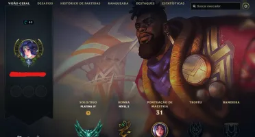 Conta Smurf Lol Platina 4