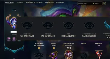 Unranked com TODOS os Champs e 253 Skins ( JG / MID )