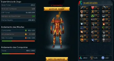 Conta runescape - 125 combate - 2013 total level.