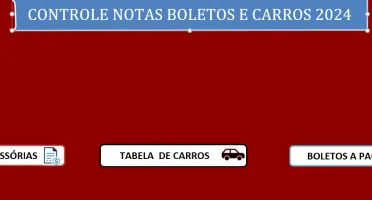 Controle E Gerenciamento De Notas E Boletos E Carros Edit.
