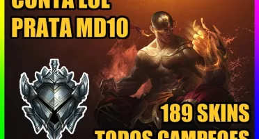 CONTA LOL 🌟 PRATA MD10 🌟 189 SKINS 🌟 TODOS CAMPEOES