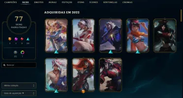 Conta LOL 77 Skins, Varias da Kat, Riven e Yasuo