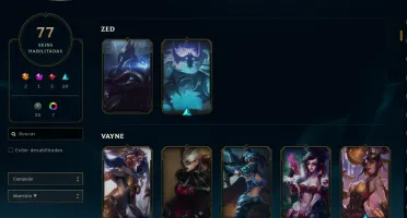 Conta LOL 77 Skins, Varias da Kat, Riven e Yasuo