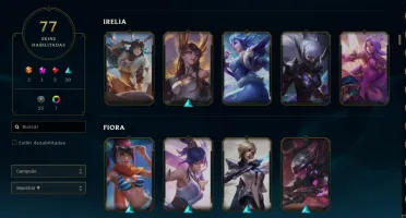 Conta LOL 77 Skins, Varias da Kat, Riven e Yasuo