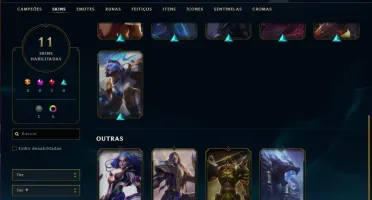 Conta prata 4 com 45 champs e 11 skins