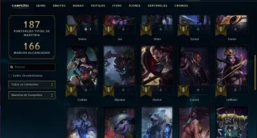 Conta prata 4 com 45 champs e 11 skins