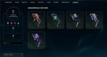 Conta prata 4 com 45 champs e 11 skins