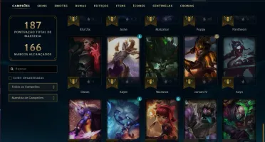 Conta prata 4 com 45 champs e 11 skins