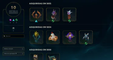 Conta Lol Mestre Flex full champs