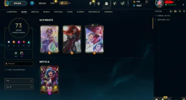 Smurf Platina II 5 Skins Vitoriosas Criada em 2014