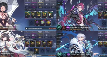 VConta Grand Chase Mobile + Elesis S e Arme S + Trajes