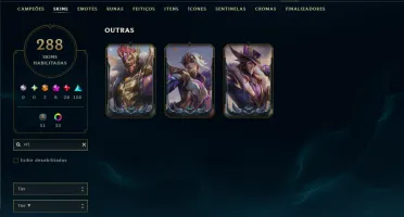 Bronze 3 com TODOS os Champs e 288 Skins +7 Prestigios