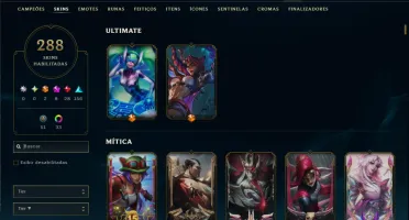 Bronze 3 com TODOS os Champs e 288 Skins +7 Prestigios