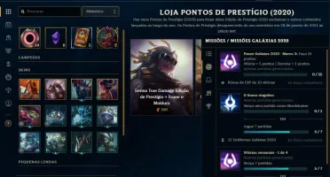 Conta Prata 2 (42 champs,15 skins)Com passe das galaxias
