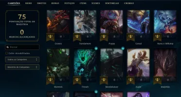 CONTA LOL DIAMANTE 2 MMR ALTO (85% WR)