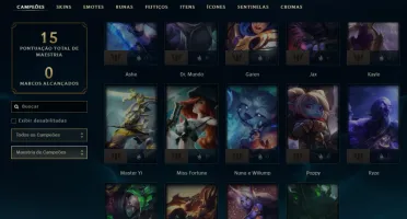 Conta PLATINA 4 | 68% Win - Lol (League Of Legends) Elomoon