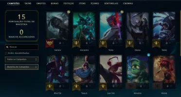 Conta PLATINA 4 | 68% Win - Lol (League Of Legends) Elomoon