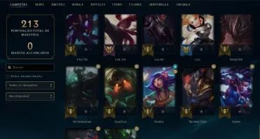 Conta Platina 4 57 champ 29 skins