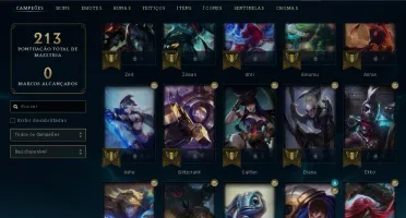 Conta Platina 4 57 champ 29 skins