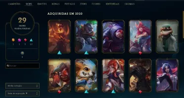 Conta Platina 4 57 champ 29 skins