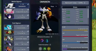 Conta Digimon Super Rumble-Omnimon,Lilithmon e RosemonBurstM
