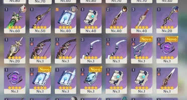 DILUC + ZHONGLI C1 + VENTI + XIAO +KEQING+3 ARMAS 5 * AR 51
