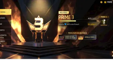 Conta de Free fire Prime 3 e Punho🔥🔥🔥