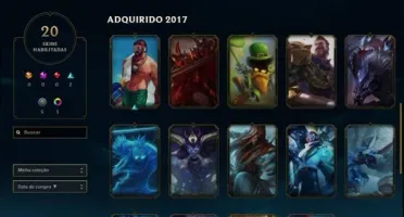 Conta League of Legendes Level 57 Borda GOLD 69 champs